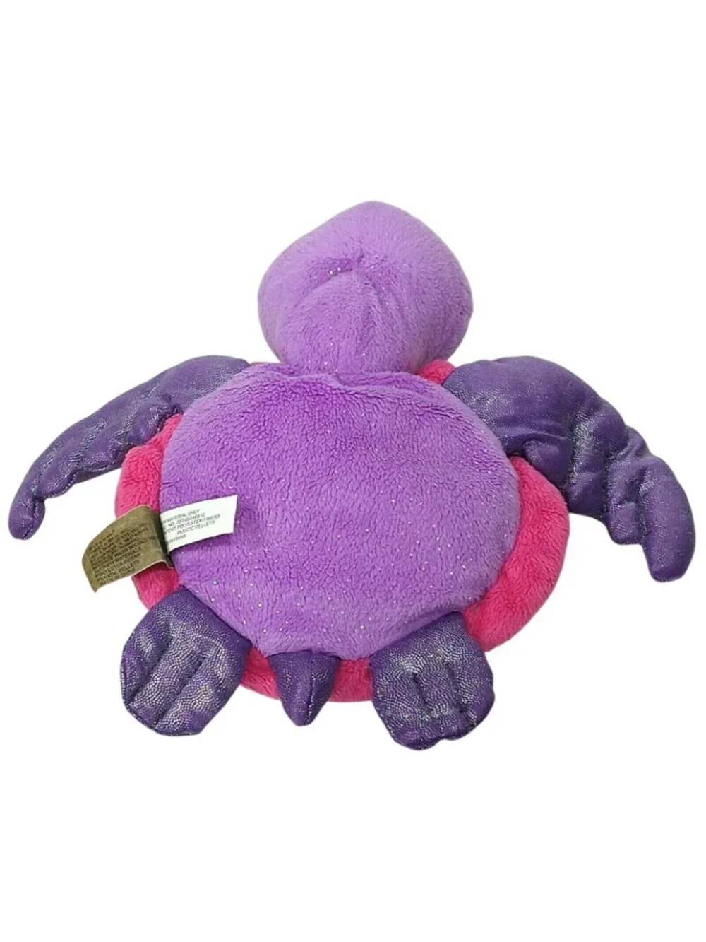 First Main Fanta Sea Tallulah Turtle Plush Purple Pink Glitter Sparkle Toy 7 in
